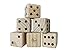 Giant Wooden Yardzee & Yardkle Set | Oversized Six Yard Dice with Dry Erase Scorecards, Carry Bag, and Markers | Jumbo Wood Playing Dice for Backyard, Wedding, Beach, BBQ, Lawn Game Family & Group Fun