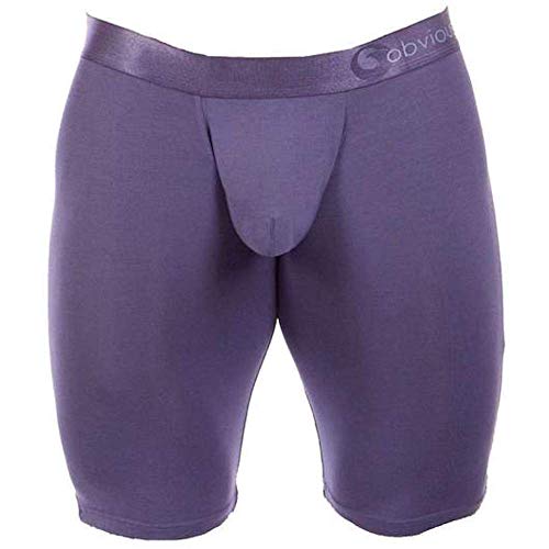 Obviously Spectra - Naked - Boxer Brief 9 Inch Leg (Medium, Purple Slate)