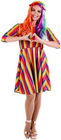 Fun ShackRainbow Dress Adult, Rainbow Dress Womens, Rainbow Fancy Dress, Rainbow Costume Women