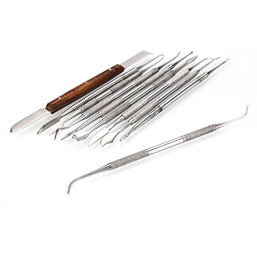 Professional 10 pcs/set Dental Lab Equipment Wax Carving Tools Set Surgical Dentist Sculpture Knife Instruments Tool Kit