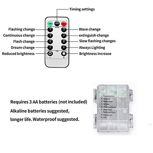 Funpeny Ocean Theme String Lights, 40 LED Starfish, Hippocampus and