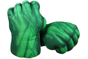 illuOKey Green Hero Boxing Gloves for Kids, Fist Hand Smash Gloves, Ideal for Cosplay, Halloween, Christmas, Birthday Gift