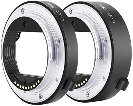 Neewer Metal AF Auto-focus Macro Extension Tube Set 10mm&16mm for