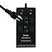 Power Strip Surge Protector 4 AC Outlets with 4 High Speed USB Charging Ports, Separate Switch Control, 10ft Heavy Duty Extension Cord Powerjc