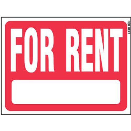 HY-KO PRODUCTS RS-603 Plastic Lawn Sign for Rent, 18" x 24", Red
