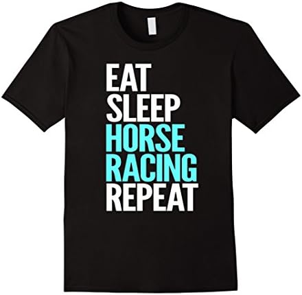 Mens Horse Racing novelty tshirt for Race Lovers XL Black