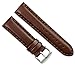 Hand Stitched Oil Leather Watch Band | 20mm Brown