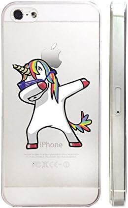 Unicorn Thug Life Dancing Clear Transparent Plastic Phone Case Phone Cover for Iphone 5C_ SUPERTRAMPshop (iphone 5C)