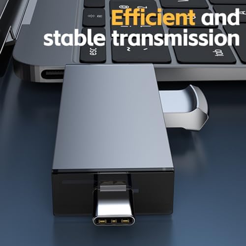 SD Kartenleser, USB 3.0 USB C Stecker Kartenlesegerät, Aluminium OTG Adapter SD Card Reader Speicherkartenleser für SD/Micro SD/TF/SDHC/SDXC