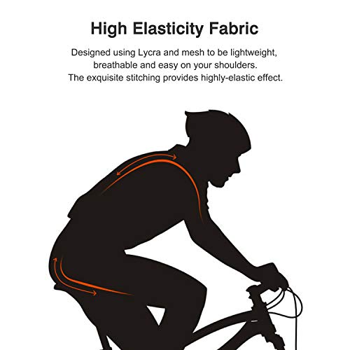 image for Ftiier Men’s Cycling Bib Shorts with 5D Padded Bike Bicycle Compress