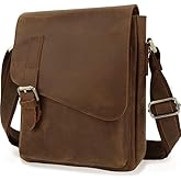 Jack&Chris Leather Messenger Bag for Men, Man Purse Crossbody Bags for Work Business