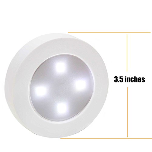 Closet Light Super Bright Tap Light Battery Operated LED Push Puck