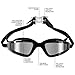 Duckmole Anti-Fog Swimming Goggles For Adult Men and Women With Mirrored Lens Black