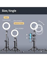 Anillo de luz para Live Stream, maquillaje, Natwag LED de escritorio.