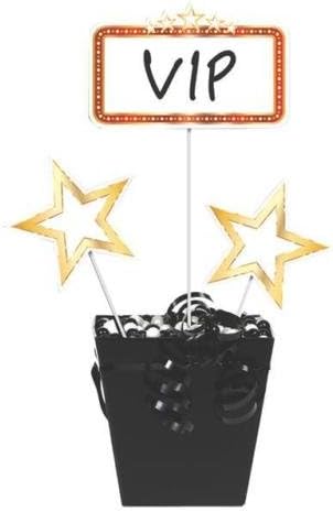 Creative Party Hollywood Lights Party Centrepiece Sticks &amp; Signs (3 Pack)