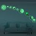 Highpot Glow in The Dark Planets Star Luminous Wall Art Stickers Removable Adhesive Wall Decal for Kids Boy and Girl Bedroom