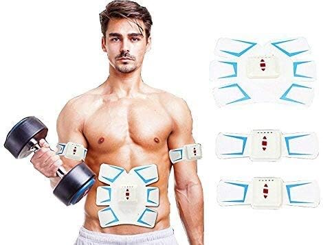 2018 New Version Shuainiu Abdominal Muscle Toner, USB Rechargable Abs Toning Belt & Abdominal Body Muscle Fitness Trainer Gear for Abdomen/Arm/Leg Training Men Women