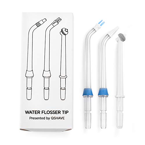 Water Flosser Tips (8 pcs Combo Kit) Includes Classic Tip, Pocket Tip, Tongue Cleaner, Orthodontic Tip, High Pressure Tip, Mist Tip, Brush Tip