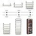 Function Home 10-Tier Shoe Rack with Dustproof Cover 30 Pair Shoe Organizer Shoe Rack Tower Zippered Storage Shoe Cabinet Ideal for Hallway Corridor in Brown