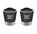 8oz Klean Kanteen Vacuum Insulated Stainless Steel Tumbler, shale black - 2 Pack
