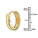 14k Yellow OR White Gold 3mm Thickness Huggie Earrings (12 x 12 mm)