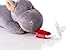 Binky Frenz Pacifier Holder by Little Riddle! Harry Hippo Stuffed Animal Pacifier with Baby Pacifier for 0-6 Months (no Teeth) - Fits All Ring Pacifiers as Infant Grows! Lightweight Paci and Plushies