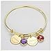 Adabele 1 Set Grade A Mixed Birthstones 6mm Austrian Crystal Beads Gold Plated Copper (12pcs) for Earrings Bracelet Necklace Jewelry Making CCP2-G