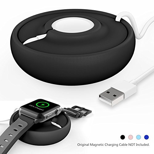 Apple Watch Charging Dock Station Cradle Holder Charger Stand For iWatch Series 3 / Series 2 / Series 1 /Nike+/ 42mm / 38mm(Black) - Thumbnail 7