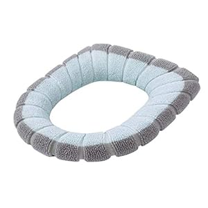 Yuzhijie Tweekleurige tweekleurige pompoen thermische schattige badkamer heupstoel toilet deksel gewone ademend, 1