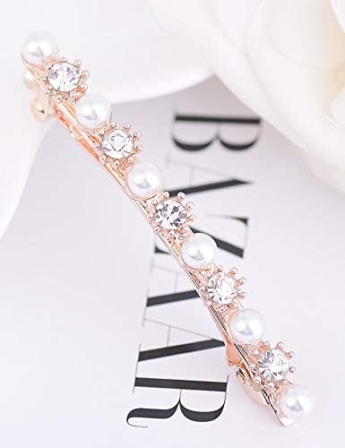 レーリーポップ レディース バレッタクリップ パール花 ヘアクリップ シンプル ヘアアクセサリー おしゃれ 髪飾り 髪留め 披露宴 B07v5l12sb 560円 セール開催中最短即日発送 新作 人気 送料無料 激安 お買い得 キ フト