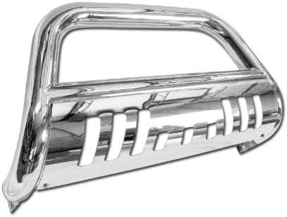 Autobotusa Bull Bar Compatible with Honda Pilot 09-15 | Chrome Heavy Duty Stainless Steel Brush Push Front Bumper Grill Grille Guard