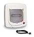 PetSafe Magnetic Key 4-Way Locking Cat Door, Exterior/Interior, White