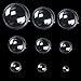 vLoveLife 30mm Clear Plastic Acrylic Fillable Ball Ornament Crystal DIY Round Bath Bomb Mold Plastic Balls - Pack of 12