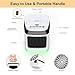 Space Heater Portable Heater Personal Heater Fan Electric Small Ceramic Heater for Office Bedroom Desk Home in Door Use,with Overheat Protection & Tip-Over Protection,7 colors light