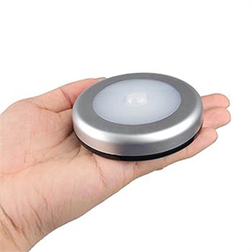 Searik Motion Sensor Light, Battery Powered LED Night Light Step Lights Stair Closet Light Under-Cabinet Lighting Stick On Anywhere Lamp for Home, Kitchen, Hallway, Cabinet, Closet, Stairs, Bathroom