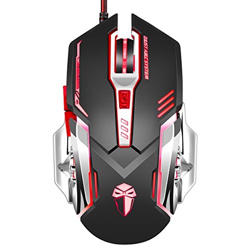 Gaming mouse 3200 dpi wired programmable 5 buttons opti…