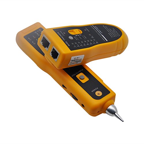 DricDoda Multifunction Wire Tracer, Professional RJ45 RJ11 Handheld Cable Locator Line Finder Cable Tester with Tool Kit for Network Cable Collation, Telephone Line Test, Continuity Checking