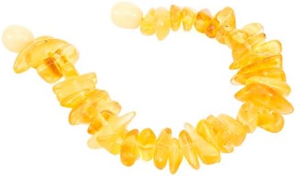 RAW AMBER BRACELET Genuine Baltic Amber Teething Bracelet Raw and Anklet Baby Beads for Teethers. Nature Made - Highest Quality. (Bracelet)
