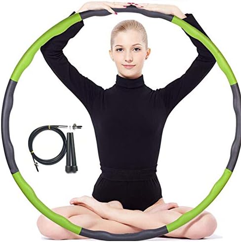 Fdlh フラフープ エクササイズダイエット用 年最新版 大人子供兼用 お腹ダイエット 組み立て式 サイズ調整可能 カロリー 縄跳びに付き