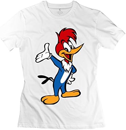 Woman Woody Woodpecker Customized Cool White T-Shirt By Mjensen