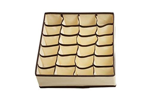 Adorn Home Essentials| Foldable Fabric Closet Storage Organizer,Drawer Organizer and Drawer Divider| Ideal for Underwear, Socks, Bras and Home Essentials| Set of 4 Organizer Drawers - Thumbnail 7