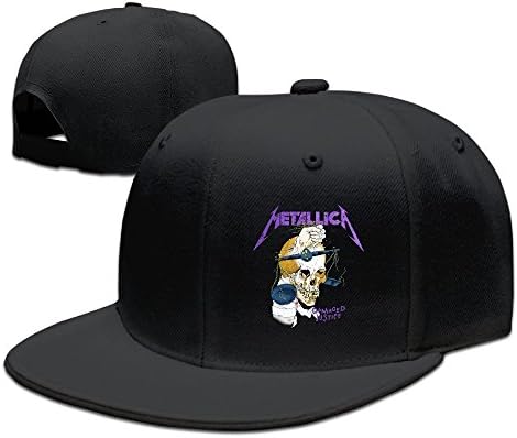 Metallica- Ride Lightning Fitted Hats For Men Adjustable Snapbacks Snapback Visor Black