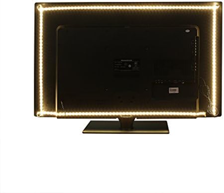 Anten LED Warm White Bias Lighting Waterproof SMD 5050 Backlight Backlighting Strip lights (118.1 inch/3m)