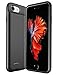 iPhone 6s 6 7 8 Battery Phone Case Slim Rechargeable Extended Protective Battery Charging Case with Magnetic Stand Function [Lightning Charging Port] and [Jack 3.5mm Port] (4.7 inch)-3000 mah (Black)