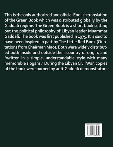 Gaddafi's "The Green Book" 1