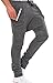 XTX Men's Drawstring Drop Crotch Dance Punk Cotton Long Pants