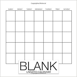 Blank Undated Calendar Undated Monthly Calendar Book 12 Months Blank White Create Your Own Diy Calendar Blank Calendars Scrapbook Calendars Artchur 9781719967143 Amazon Com Books