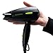 Professional Folding Blow Dryer for Travel 1300 to 1500W Negative Ion Hair Dryer Dual Voltage Lightweight,Mini 9x10 Inch Size (Black), Mothers Day Gifts for Women,Green(Not Include Cool Shot Button)