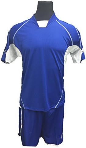 Soccer Uniform for Teams, Royal/White (12 Sets Minimum Order)