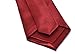 Kingsquare Solid Color Men's Tie, Pocket Square, and Cufflinks matching set (Dark Red)